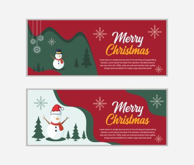 Noel afişi, Mutlu Noeller pankartı ve Mutlu Noeller, sosyal medya kapağı ve web afişi, tebrik kartı için Mutlu Noeller tasarımı, Vector Merry Xmas kar tanesi başlığı, Noel afişi veya duvar kağıdı 