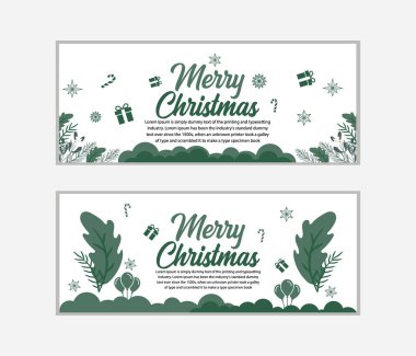 Noel afişi, Mutlu Noeller pankartı ve Mutlu Noeller, sosyal medya kapağı ve web afişi, tebrik kartı için Mutlu Noeller tasarımı, Vector Merry Xmas kar tanesi başlığı, Noel afişi veya duvar kağıdı 