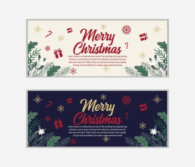 Noel afişi, Mutlu Noeller pankartı ve Mutlu Noeller, sosyal medya kapağı ve web afişi, tebrik kartı için Mutlu Noeller tasarımı, Vector Merry Xmas kar tanesi başlığı, Noel afişi veya duvar kağıdı 