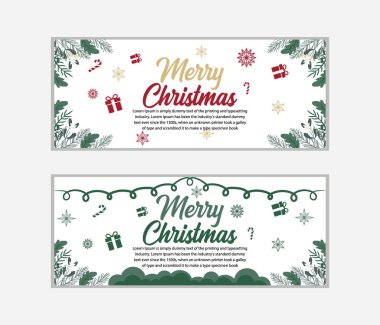 Noel afişi, Mutlu Noeller pankartı ve Mutlu Noeller, sosyal medya kapağı ve web afişi, tebrik kartı için Mutlu Noeller tasarımı, Vector Merry Xmas kar tanesi başlığı, Noel afişi veya duvar kağıdı 