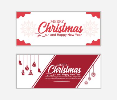 Noel afişi, Mutlu Noeller pankartı ve Mutlu Noeller, sosyal medya kapağı ve web afişi, tebrik kartı için Mutlu Noeller tasarımı, Vector Merry Xmas kar tanesi başlığı, Noel afişi veya duvar kağıdı 