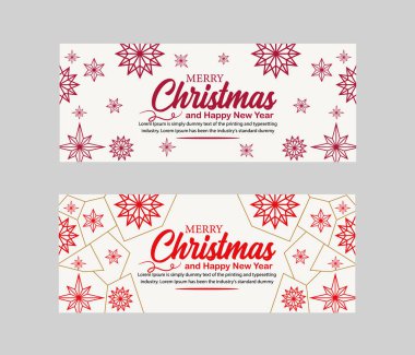 Noel afişi, Mutlu Noeller pankartı ve Mutlu Noeller, sosyal medya kapağı ve web afişi, tebrik kartı için Mutlu Noeller tasarımı, Vector Merry Xmas kar tanesi başlığı, Noel afişi veya duvar kağıdı 