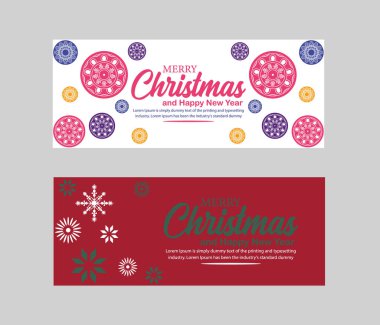 Noel afişi, Mutlu Noeller pankartı ve Mutlu Noeller, sosyal medya kapağı ve web afişi, tebrik kartı için Mutlu Noeller tasarımı, Vector Merry Xmas kar tanesi başlığı, Noel afişi veya duvar kağıdı 