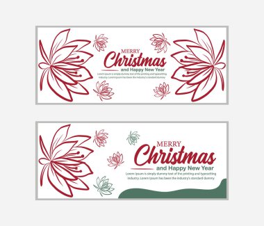Noel afişi, Mutlu Noeller pankartı ve Mutlu Noeller, sosyal medya kapağı ve web afişi, tebrik kartı için Mutlu Noeller tasarımı, Vector Merry Xmas kar tanesi başlığı, Noel afişi veya duvar kağıdı 