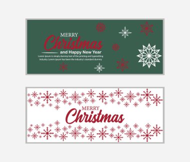 Noel afişi, Mutlu Noeller pankartı ve Mutlu Noeller, sosyal medya kapağı ve web afişi, tebrik kartı için Mutlu Noeller tasarımı, Vector Merry Xmas kar tanesi başlığı, Noel afişi veya duvar kağıdı 