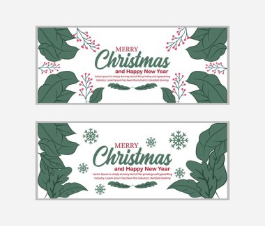 Noel afişi, Mutlu Noeller pankartı ve Mutlu Noeller, sosyal medya kapağı ve web afişi, tebrik kartı için Mutlu Noeller tasarımı, Vector Merry Xmas kar tanesi başlığı, Noel afişi veya duvar kağıdı 