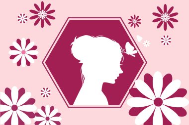  8 Mart, Kadınlar Günü tebrik kartı ve Mutlu Kadınlar Günü afişi tasarımı, pankart, kart ve yazılı ve standart renkte poster tasarımı, Uluslararası Kadınlar Günü kutlamaları,