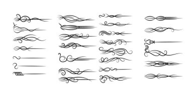  vektör zarif kaligrafik dekoratif öge seti, çiçek dekoratif ayırıcılar tasarımı ayarlar  