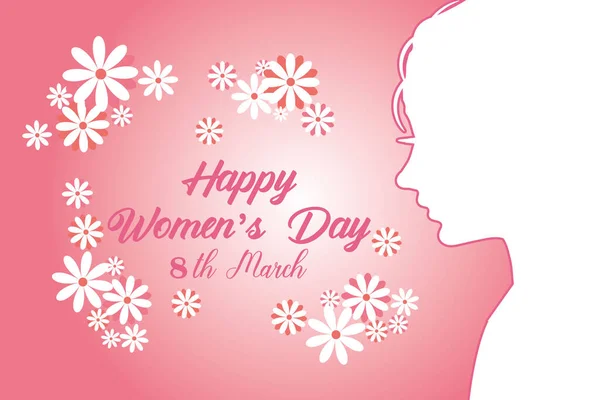 Mars Kvinnors Dag Semester Gratulationskort Och Happy Women Day Banner Royaltyfria Stockvektorer