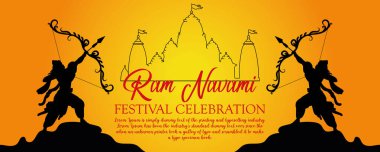 Mutlu Ram Navami kültürel bayrağı, Hindu festivali dikey postası Ram Navami kutlama kartı, Hint Hindu kültür festivali Ram Navami kutlama geçmişi.