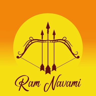 Mutlu Ram Navami kültürel bayrağı, Hindu festivali dikey postası Ram Navami kutlama kartı, Hint Hindu kültür festivali Ram Navami kutlama geçmişi.