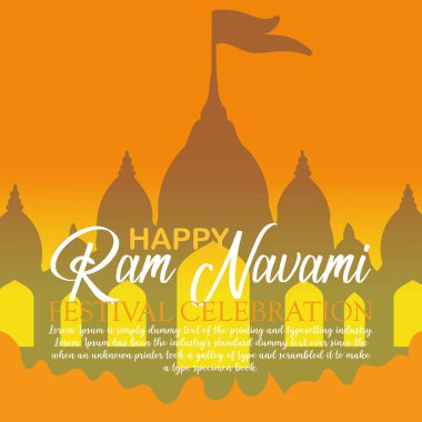 Mutlu Ram Navami kültürel bayrağı, Hindu festivali dikey postası Ram Navami kutlama kartı, Hint Hindu kültür festivali Ram Navami kutlama geçmişi.