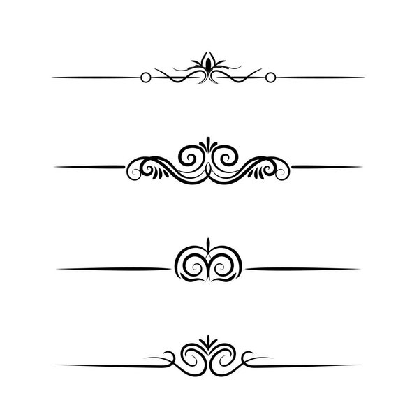 Hand draw floral decoration elements, Floral ornaments, and floral elements