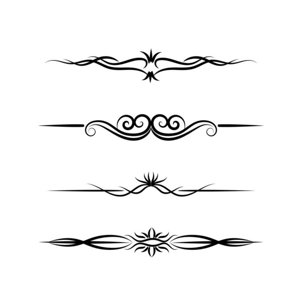 Hand draw floral decoration elements, Floral ornaments, and floral elements