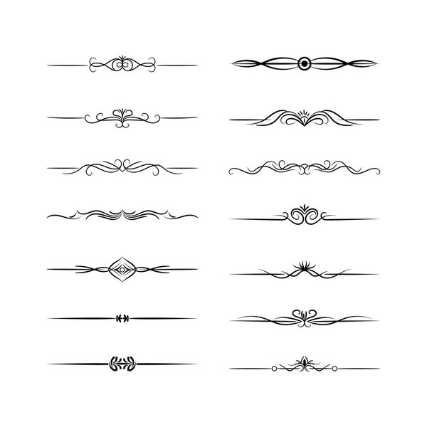 Hand draw floral decoration elements, Floral ornaments, and floral elements