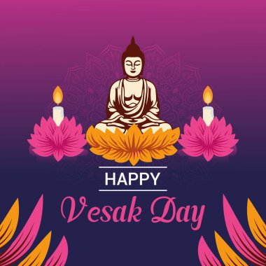 Vesak Günü İllüstrasyon Festivali sosyal medya paylaşımını ve Vesak Günü Banner 'ı kutladı