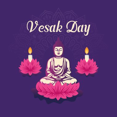 Vesak Günü İllüstrasyon Festivali sosyal medya paylaşımını ve Vesak Günü Banner 'ı kutladı