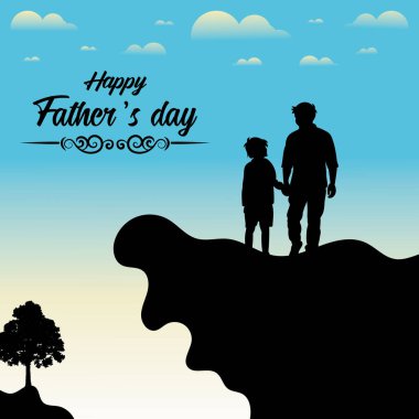  Babalar Günü 'nün kutlu olsun kartı Babalar Günü sosyal medya paylaşımı
