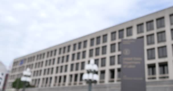 Washington Daki Çalışma Bakanlığı Hükümet Binası Washington — Stok video