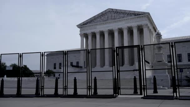 Supremo Tribunal Bloqueio Após Decisão Rowe Wade Overturn — Vídeo de Stock
