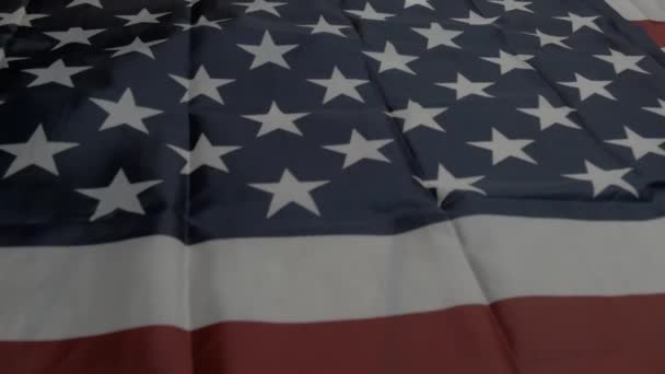 Bandeira Americana Pan Stars Stripes — Vídeo de Stock
