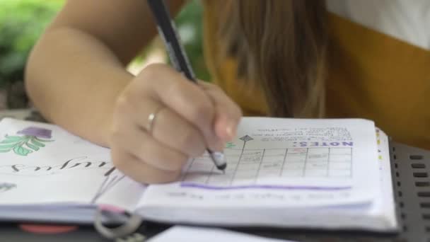 Journal Personnel Calendrier Mensuel Horaire — Video
