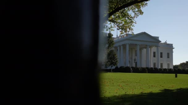 Maison Blanche Washington Pan Derrière Porte — Video