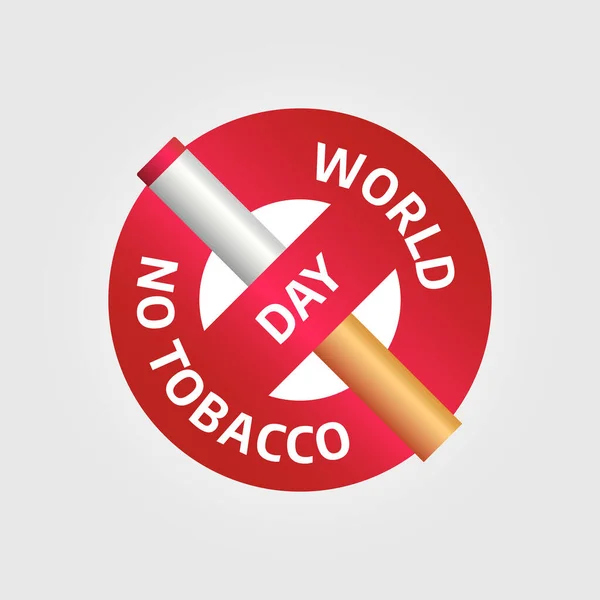 World Tobacco Day Formgivningsmall För Firande Ingen Mall För Tobaksdagsdesign — Stock vektor