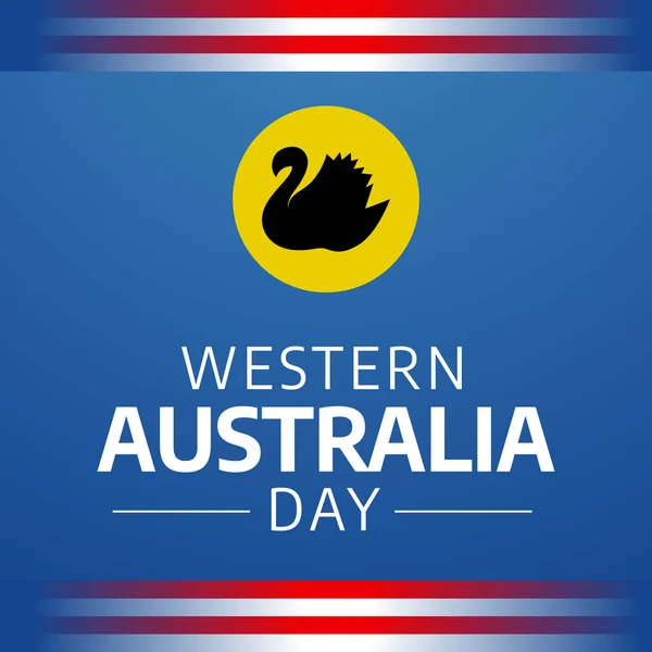 stock vector western australia day design template for celebration. western australia flag. swan of western australia day. australia vector. flat vector design.