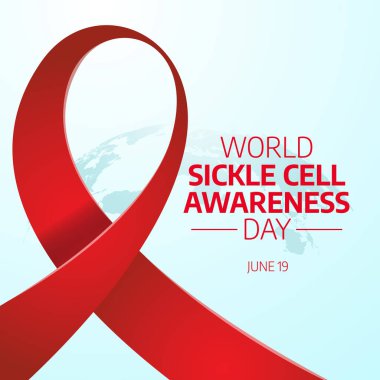 world sickle cell awareness day design template for celebration. sickle cell awareness design. blood vector design. red ribbon design. clipart