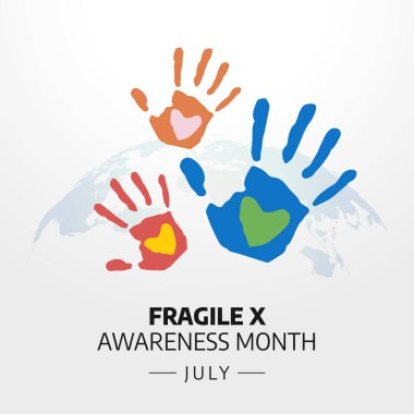 fragile x awareness month design template for celebration. cromosom vector design. fragile x awareness vector design. clipart
