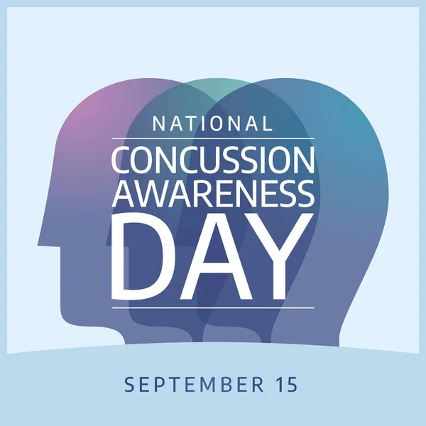 stock vector National Concussion Awareness Day design template good for celebration usage. flat ribbon vector design template. vector eps 10. flat design.