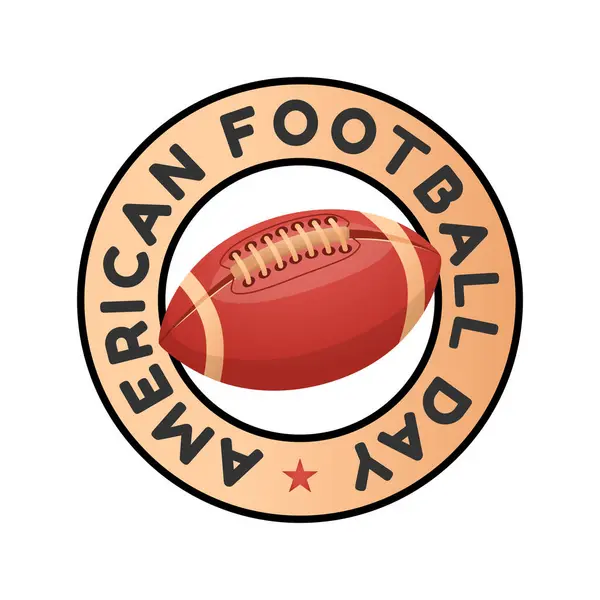 Αμερικανική Ημέρα Ποδοσφαίρου Πρότυπο Σχεδιασμού Καλό Για Χρήση Εορτασμού Ράγκμπι — Διανυσματικό Αρχείο