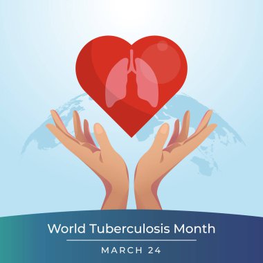 Dünya Tüberküloz Günü tasarımı kutlama için iyi bir şablon. Akciğer vektörü çizimi. düz dizayn. vektör 10.