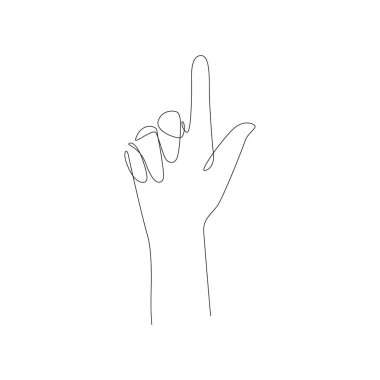 El hareketleri çizgi tasarımına devam ediyor. El çizgisi çizimine devam ediyor. vektör doğrusal.