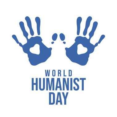 World Humanist Day vector design template good for celebration usage. hand and globe vector design. flat design. vector eps 10. clipart