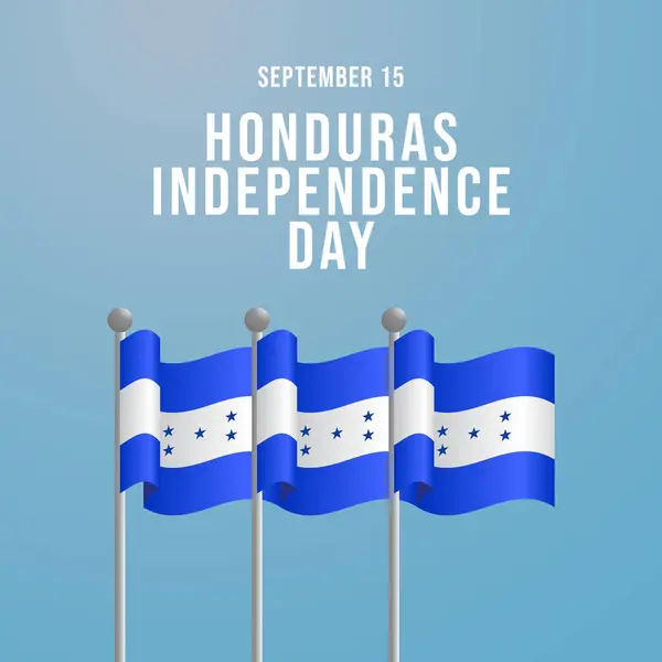 stock vector Honduras Independence Day. Flat art design. Independence day vector. Good for celebration template usage. eps 10. 