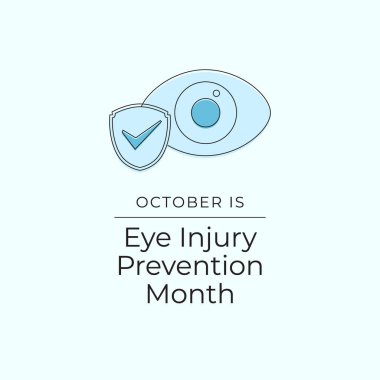 Göz Sakatlığı Önleme Ayı. Çizgi tasarımı. Kutlama şablonu kullanımı için iyi. Devamlı bir çizgi. 10 saniye..