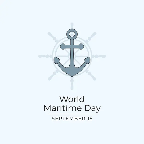 stock vector World Maritime Day vector design template good for usage. World Maritime Day design. Continuous line drawing. eps 10.