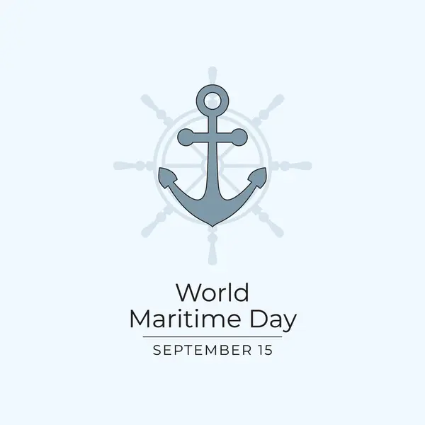 Stock vector World Maritime Day vector design template good for usage. World Maritime Day design. Continuous line drawing. eps 10.