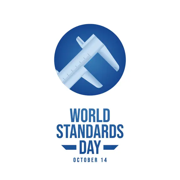 stock vector World Standards Day vector design template good for celebration usage. World Standards Day design. flat design. eps 10.