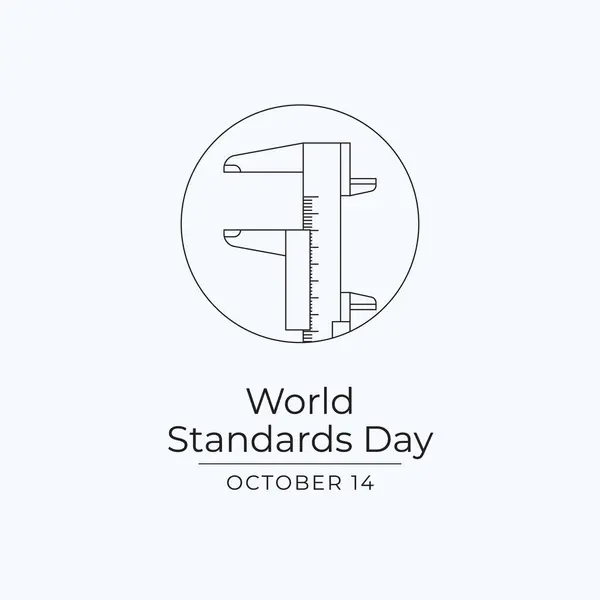 stock vector World Standards Day vector design template good for celebration usage. World Standards Day design. Continuous line drawing. eps 10.