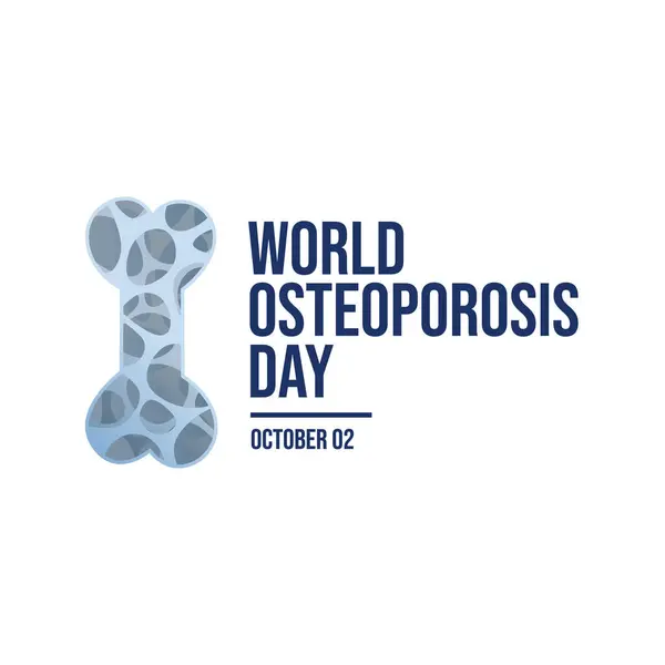 stock vector World Osteoporosis Day vector design template good for celebration usage. World Osteoporosis Day design. flat design. eps 10.