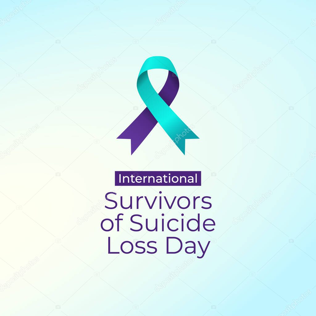 International Survivors of Suicide Loss Day vector design template good for celebration usage. International Survivors of Suicide Loss Day vector design. flat design. eps 10.