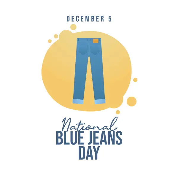 stock vector National Blue Jeans Day vector design template good for celebration usage. National Blue Jeans Day design. flat design. eps 10. 