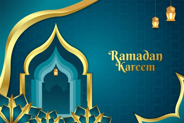 Ramadan Kareem Pozadí Design — Stockový vektor