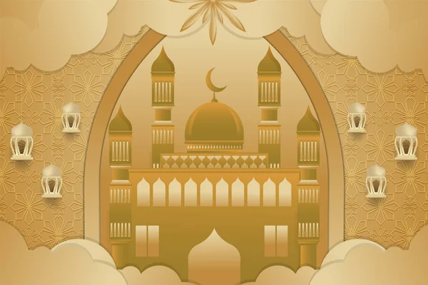Ramadan Kareem Hintergrunddesign — Stockvektor