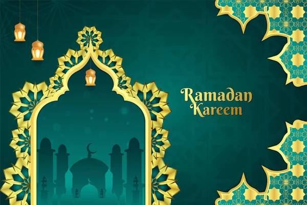 Ramazan Kareem Arkaplan Tasarımı — Stok Vektör