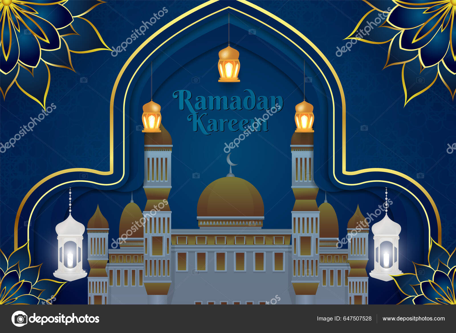 Ramadan Kareem Islamic Background Stock Vector by ©ROSYIDIN 647507528