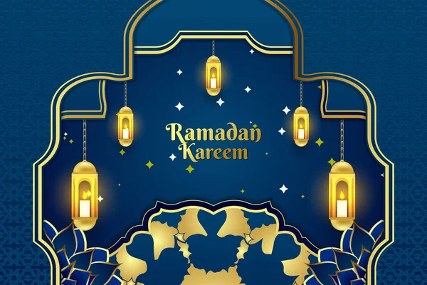 Ramadan Kareem Contexte Islamique — Image vectorielle